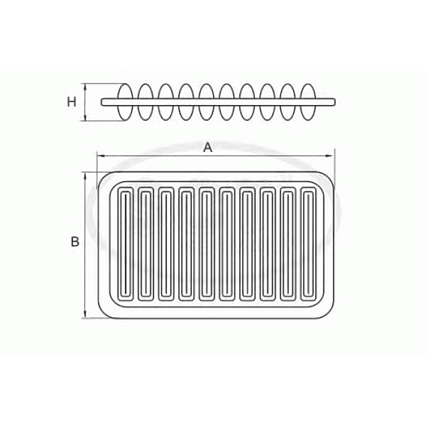 SCT SB3250 (178010D010 / 1780122020) фильтр воздушный