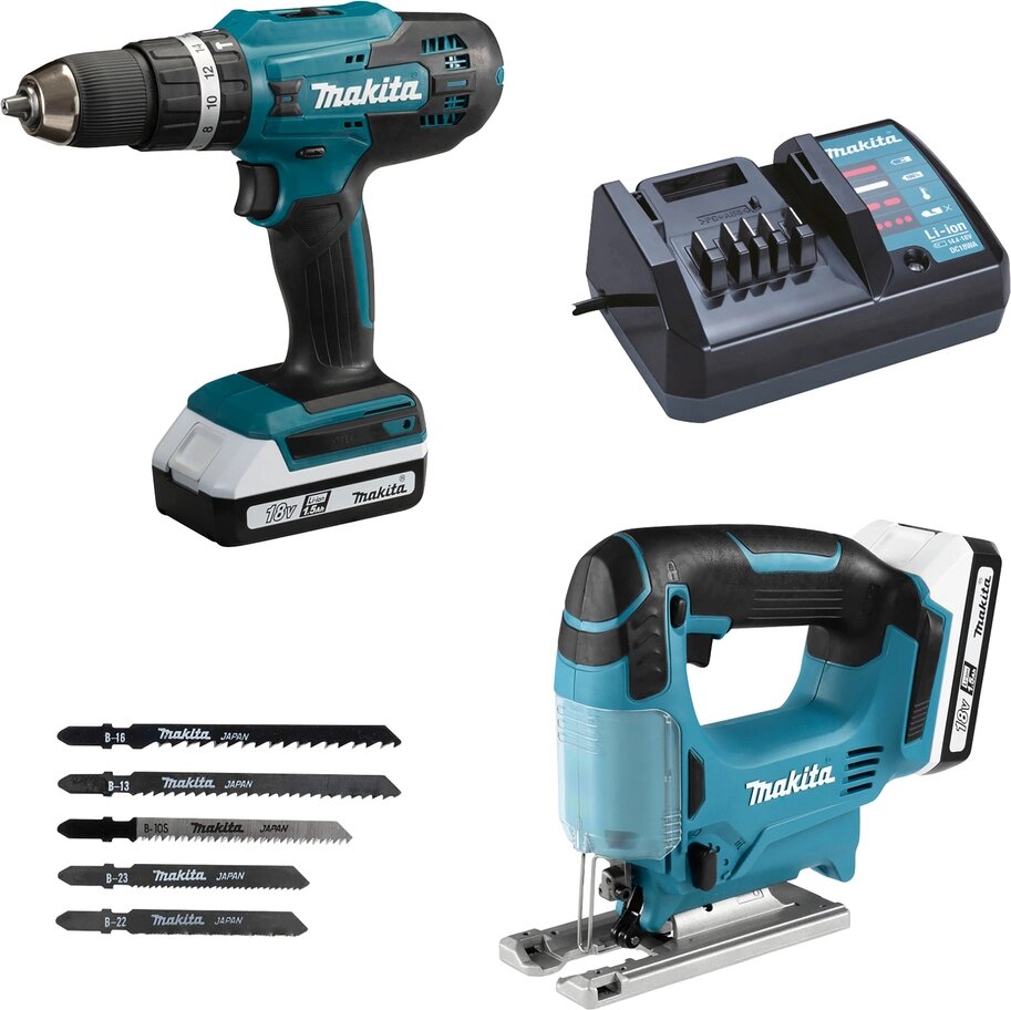 Набор электроинструмента Makita DK18B59Y в компл:2инструм.