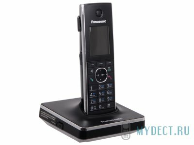 Радиотелефон с голосовым определителем Panasonic KX-TG8551RUB черный