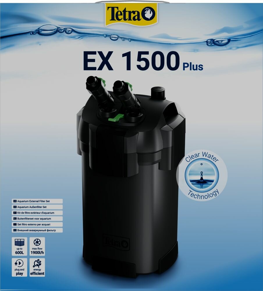фото Фильтр внешний Tetra EX1500 plus, 1900л/ч, 17,5Вт на 300-600л