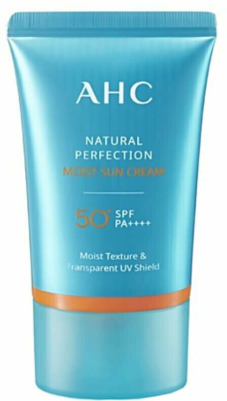 AHC UV Perfect Aqua Moist Sun Cream SPF50+ / PA+++ Увлажняющий солнцезащитный крем для лица, 50 мл