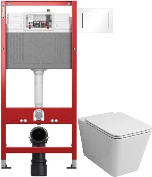 Комплект подвесной унитаз Grossman GR-4414S + система инсталляции Tece 9400413