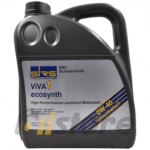 Моторное масло SRS VIVA 1 ecosynth 0W-40, 4л