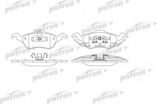 Колодки тормозные дисковые передн FORD: FOCUS 98-0 для FORD FOCUS седан (DFW) 1.8 Turbo DI / TDDi PATRON PBP1318