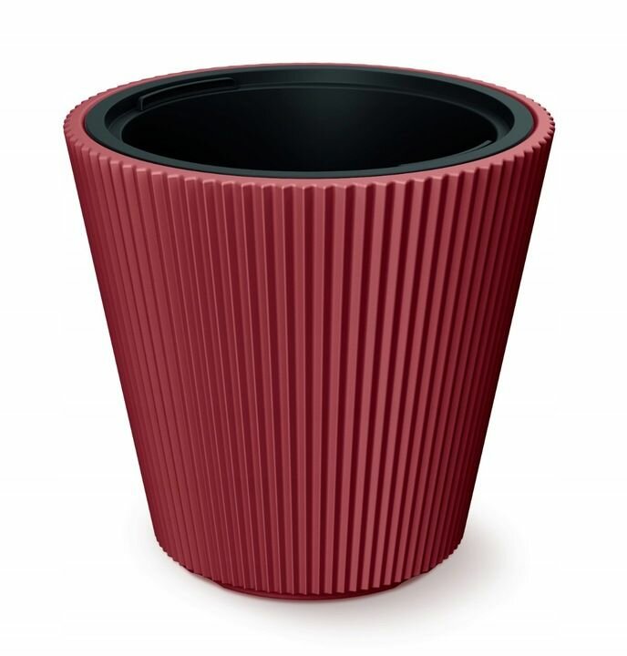 фото Кашпо для цветов со вставкой Prosperplast Milly, медный, d- 23,8 см, h-22,7 см, 7 л