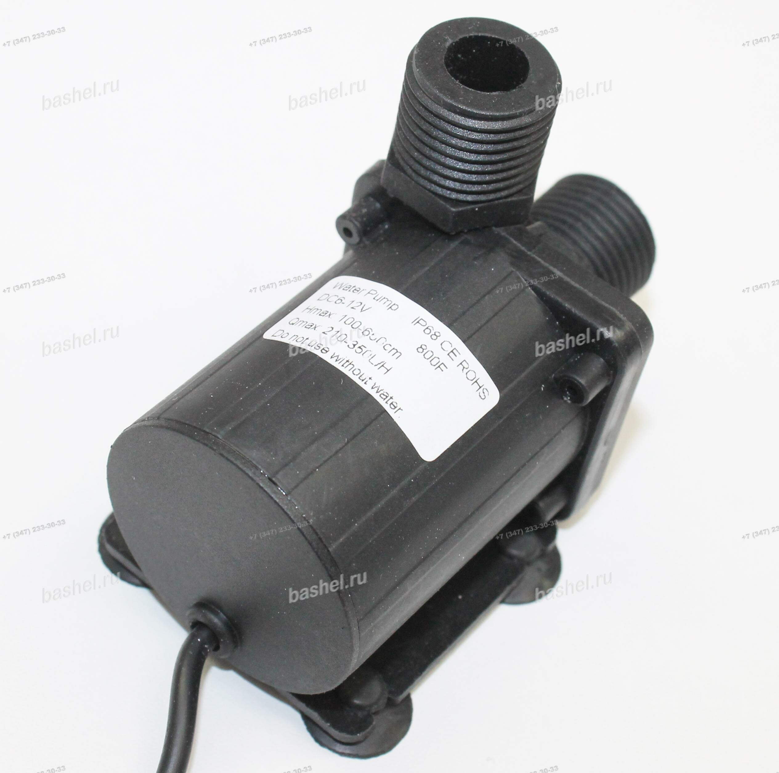 фото Помпа погружная JT-800F, (6-12VDC, Hmax:100-650cm, Qmax:210-350L/H, IP68) электротовар