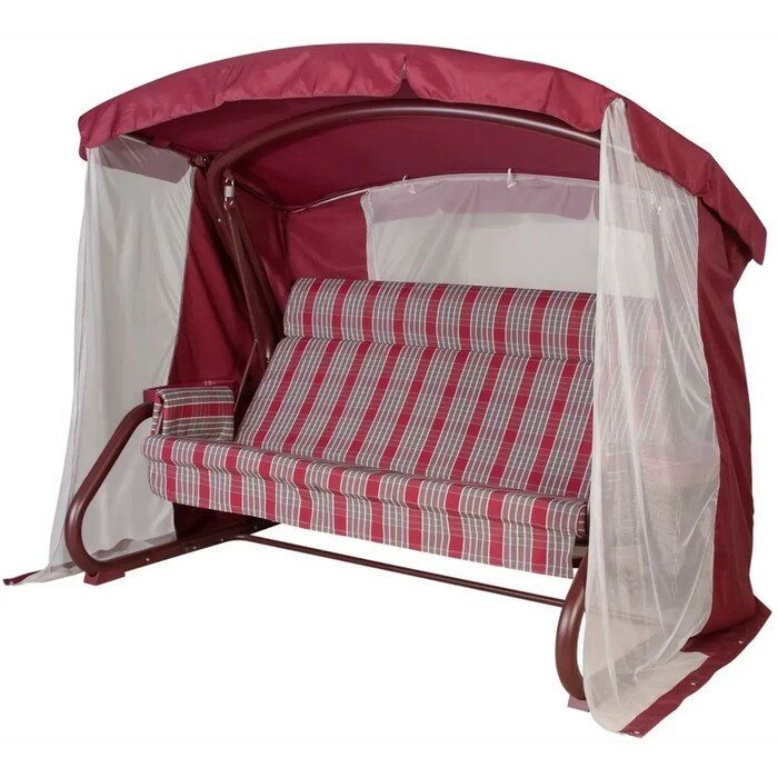 фото Качели садовые "Толедо", 236 х 140 х 179 см, макс. нагрузка 350 кг, цвет винный