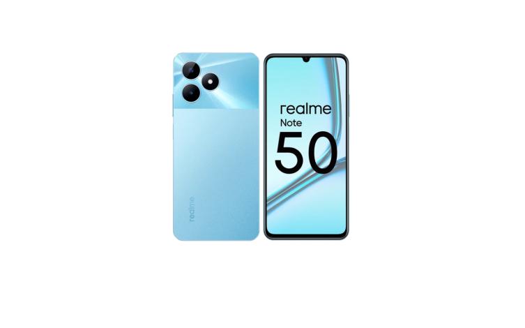 Смартфон realme Note 50 3/64 ГБ RU, Dual nano SIM, голубой