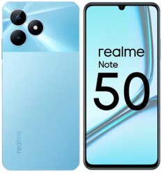Смартфон realme Note 50 3/64 ГБ RU, Dual nano SIM,голубой