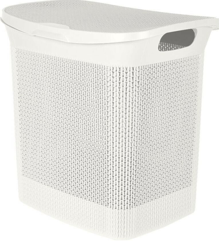 фото Аксессуар для ванной Keeplex Ajur белое облако Корзина для белья (KL410011048)