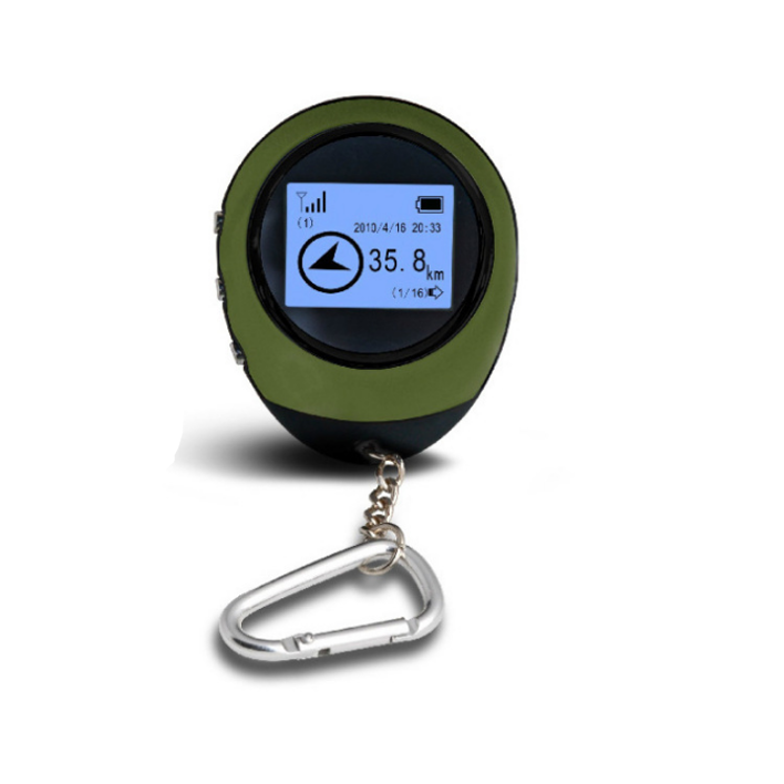 Электронный портативный мини GPS-локатор навигатор компас MyPads для путешествий , туризма , для мобилизованных и солдат срочной военной службы. Зел.