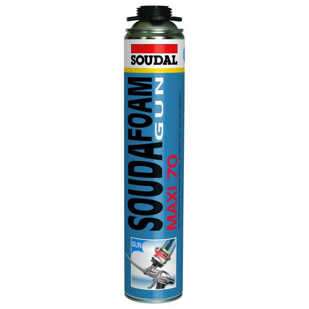 фото Пена монтажная профессиональная Soudal Maxi 70 летняя 870 мл