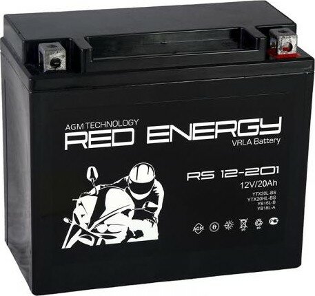 Мото аккумулятор RED ENERGY RS 12-201