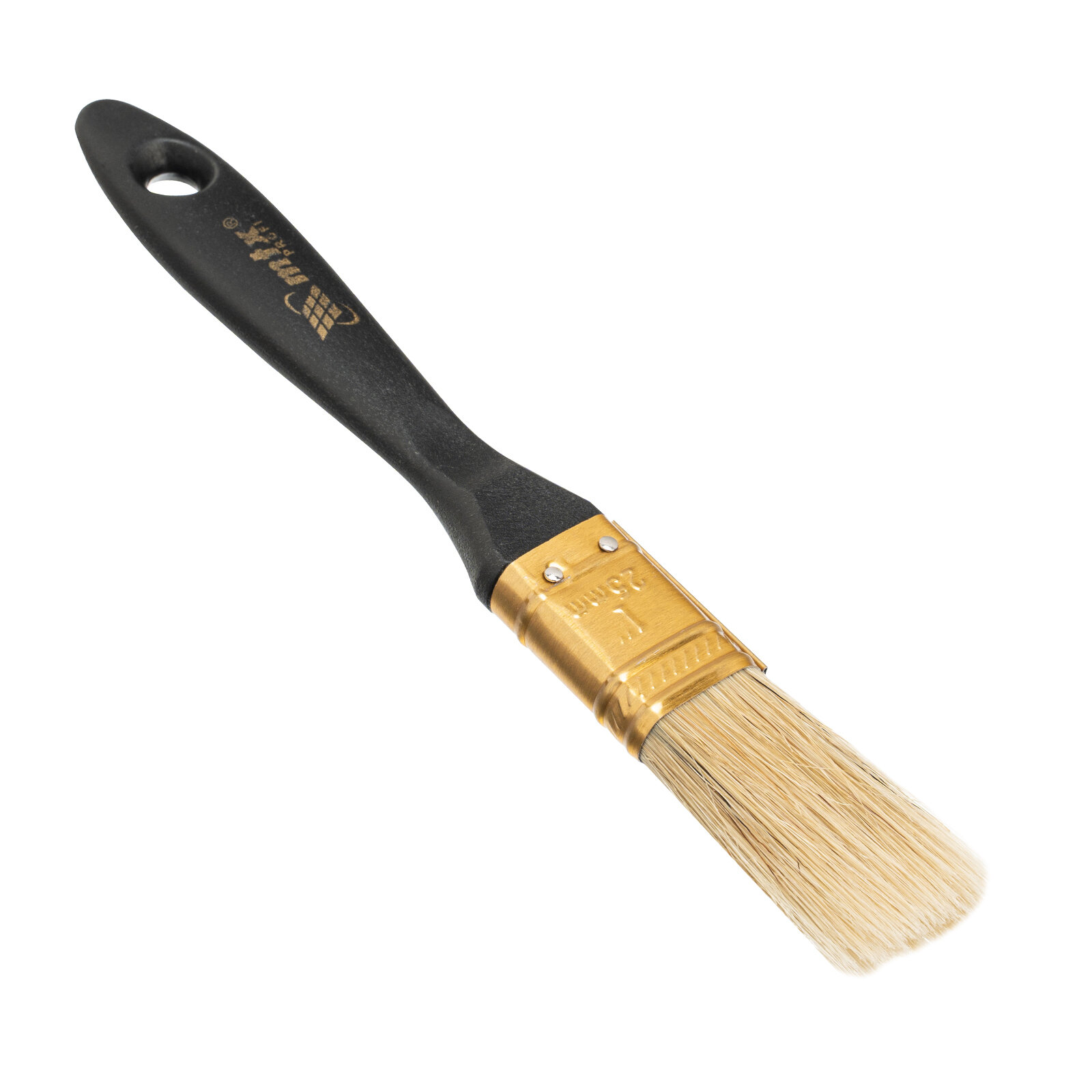 фото Кисть плоская "Профи" 1", натуральная щетина, пластмассовая ручка MTX