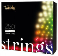 Гирлянда twinkly нить Strings, 20 м, 250 ламп, разноцветный/белый/прозрачный провод