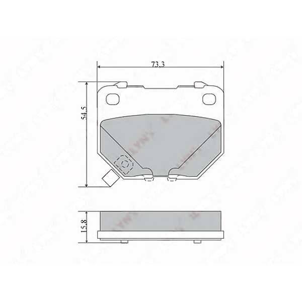 LYNXAUTO bd-7108 (0986495137 / 0986TB2198 / 2205010) колодки тормозные задние Subaru (Субару) impreza(gc / gd) 2.0-2.5 95