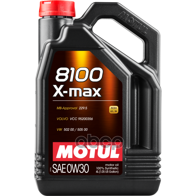 MOTUL 8100 X-Max 0W-30 Синтетика 0W-30 4 Л.