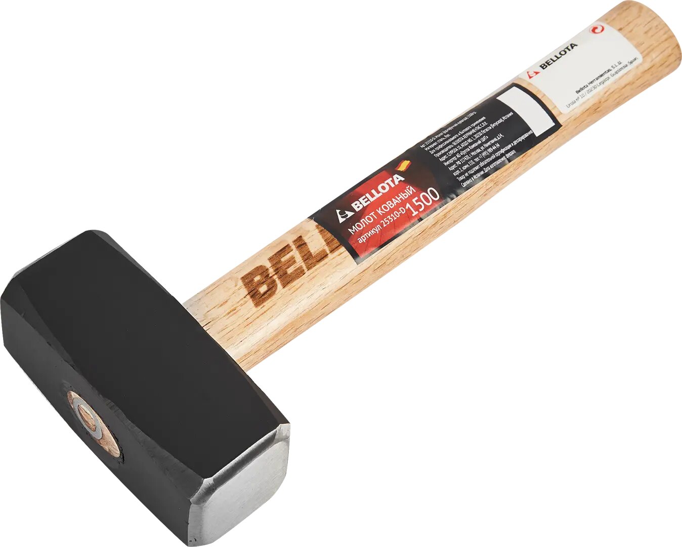 фото Кувалда Bellota 25310-D деревянная рукоятка 1500 г
