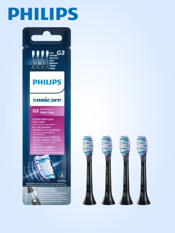 Насадка для электрической зубной щетки PHILIPS HX9054/33, 4 шт