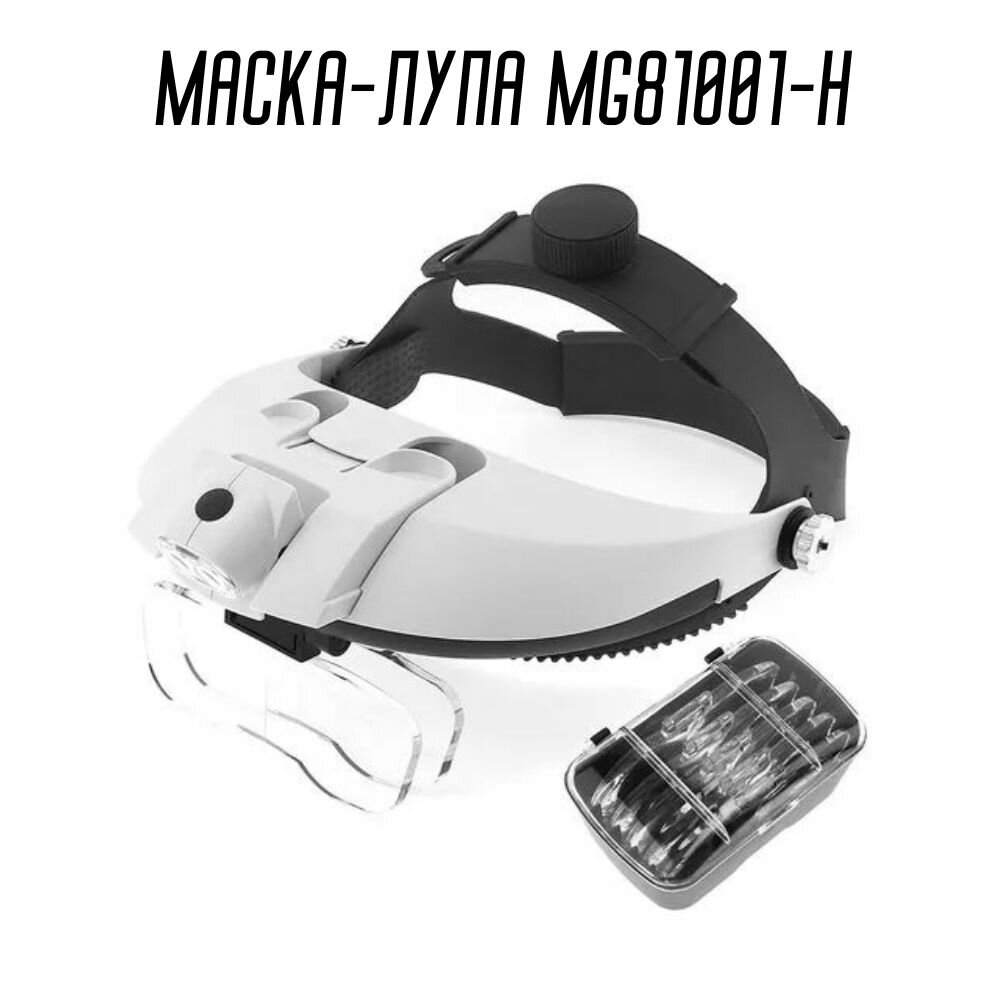 Бинокулярная маска-лупа с подсветкой MG81001-H