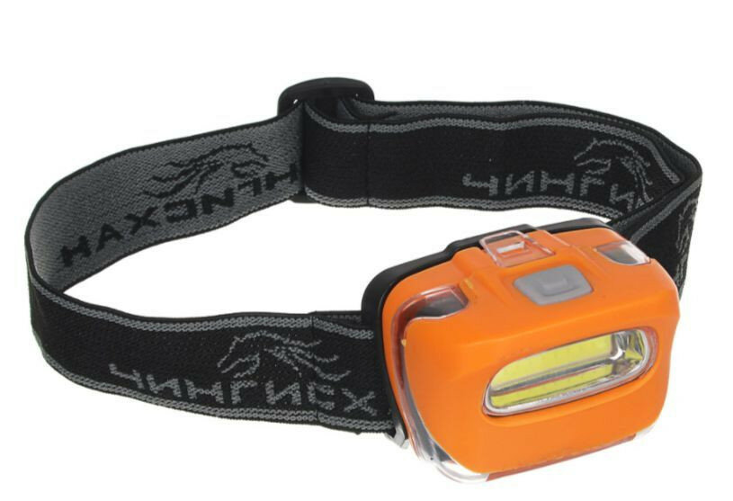 фото Чингисхан Фонарь налобный, СОВ, 3Вт, 3хААА, 4х4х6см, 3 режима, пластик, 1 цвет 221-020 (Фонарик)