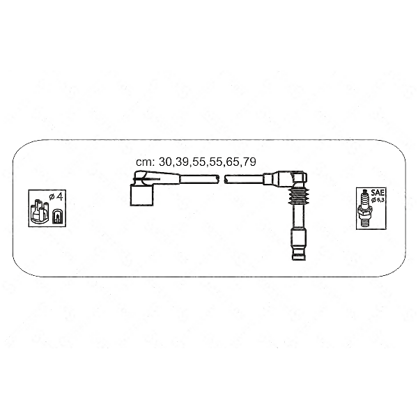 STELLOX 10-38165-SX (1038165_SX / 1612028 / 1612603) к-кт проводов\ Opel (Опель) Omega (Омега) / calibra / vectra 2.5 / 3.0 v6 9