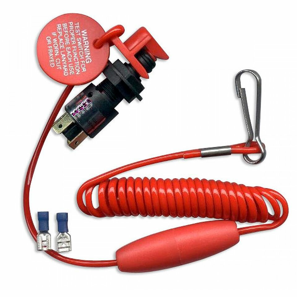 фото Аварийный шнур-выключатель, спиральный провод, универсальный (10247833)