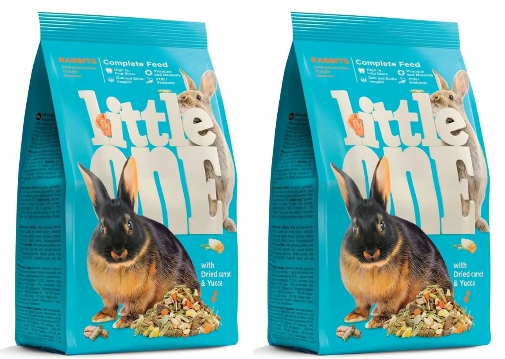 Little One Корм сухой для кроликов, 900 г, 2 уп