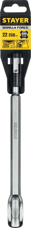 фото STAYER Gorilla Force SDS-Plus Зубило-штробер полукруглое 22 х 250 мм