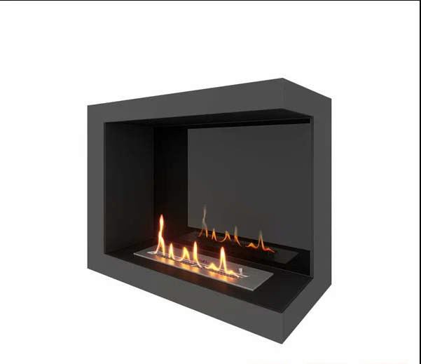 фото Биокамин угловой SteelHeat Leader 600 правый VCF600R-GS Стекло + Стемалит