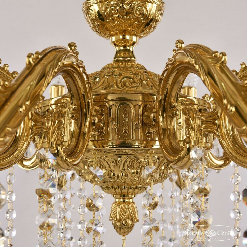 Подвесная люстра Bohemia Ivele Crystal Florence 71102/10/250 B G - фото №3