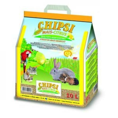 Наполнитель Chipsi Mais Citrus 10лх4,2кг Кукурузный ароматизированный