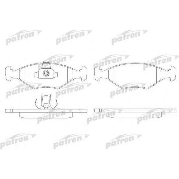 Комплект тормозных колодок дисковый тормоз PATRON PBP896 (1 шт.)