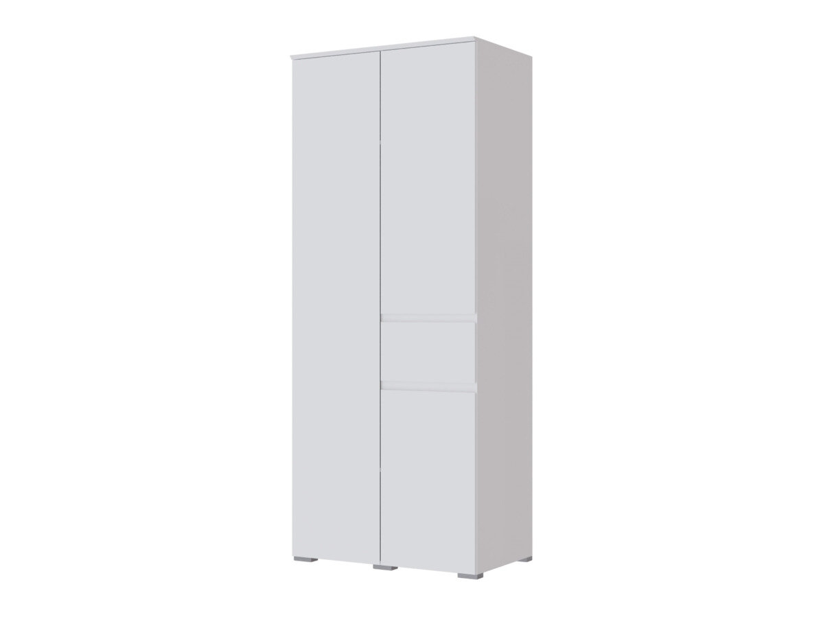 "Плейона" 2-створчатый шкаф для спальни, белый, 90х55х220