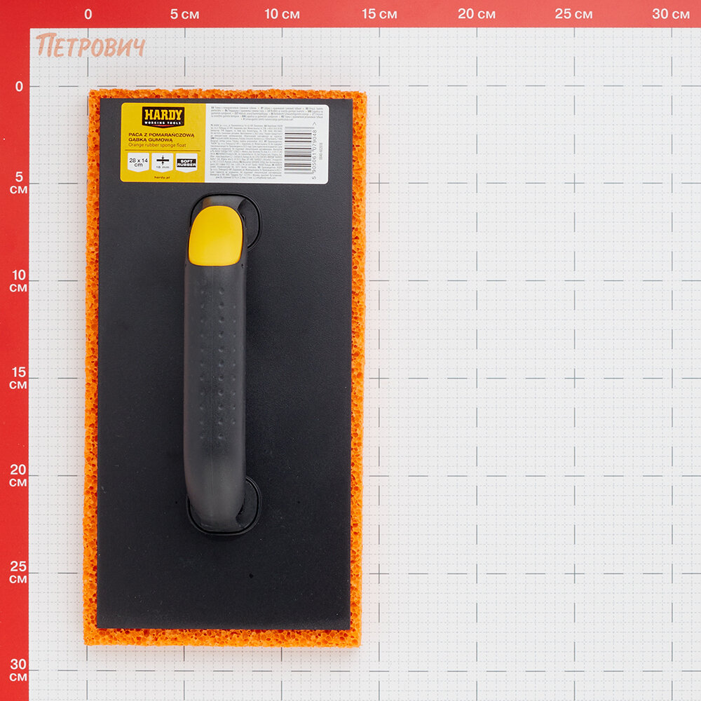 фото Терка для затирки швов 280х140 мм губка 30 мм Hardy