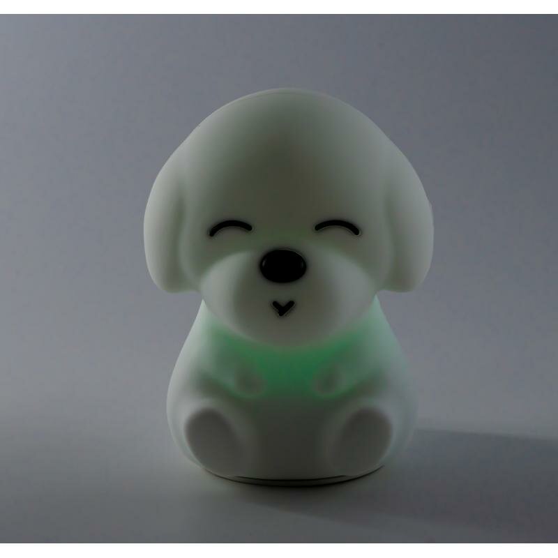 Детский светодиодный силиконовый LED светильник ночник собачка - фотография № 5