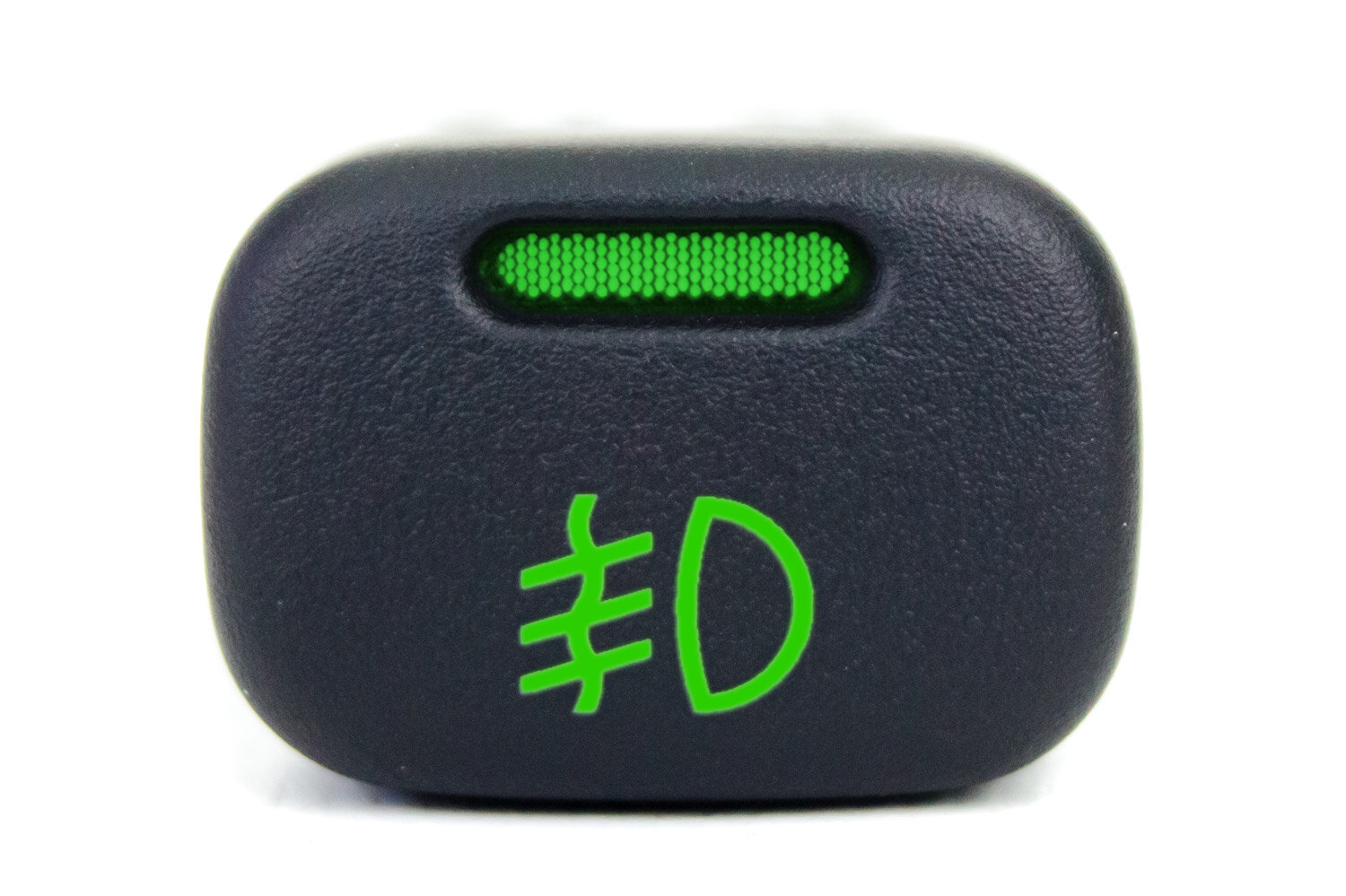 Кнопка включения передних противотуманных фар с зеленой подсветкой и зеленой индикацией для ВАЗ 2113-2115 Лада Калина Шевроле Нива