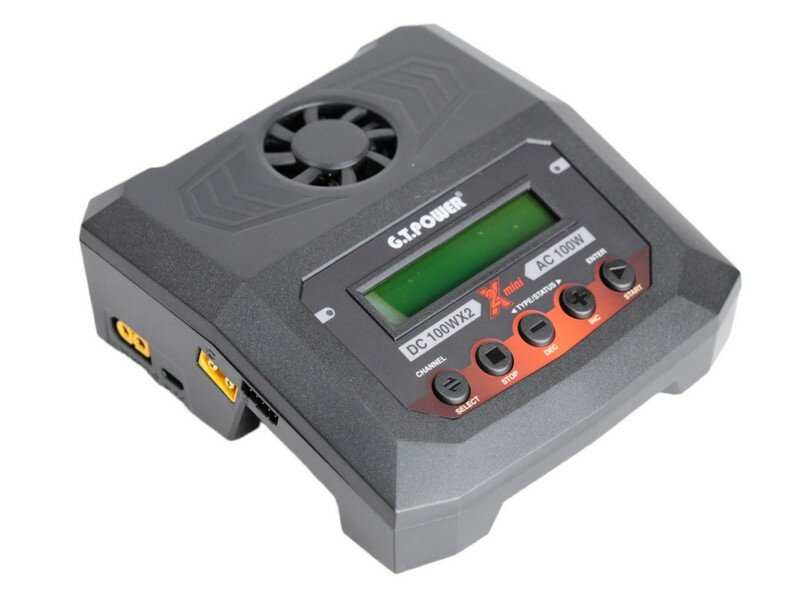 Универсальное зарядное устройство G.T.Power X2MINI Dual Power 19-26/220В 10Aх2 GTP-X2MINI