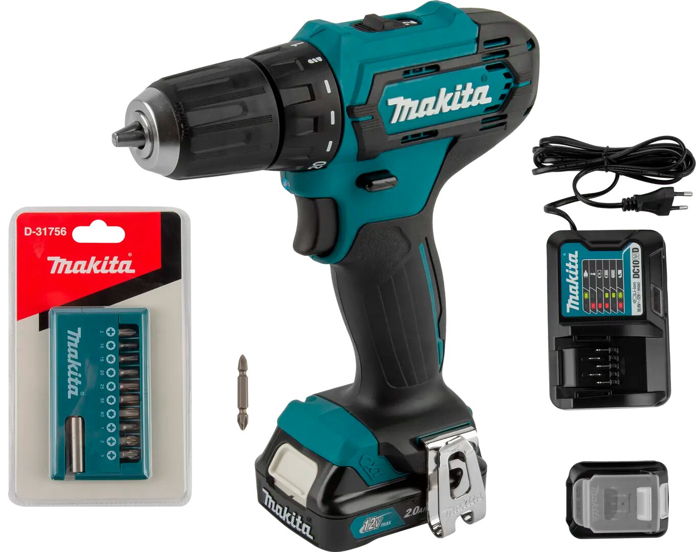 Дрель-шуруповерт Makita DF333DAX13 12 В Li-Ion 2x2 Ач