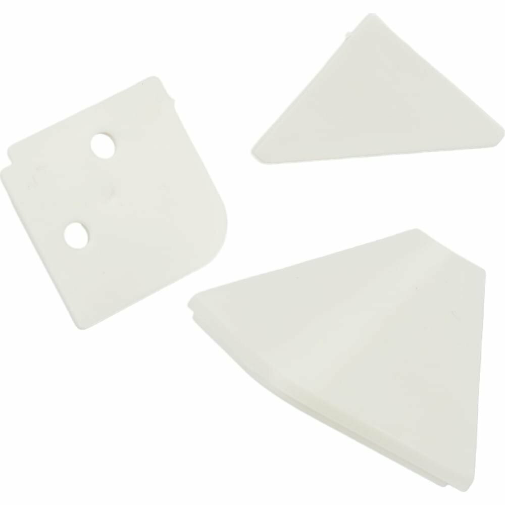 фото Волшебная палочка Фурнитура к плинтусу для столешниц пвх 25x25мм белый УТ000077834