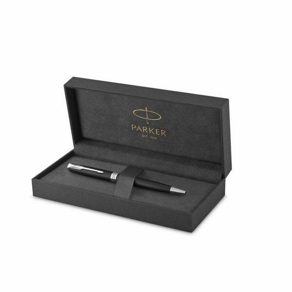 Ручка шариковая Sonnet Core Matte Black CT M, корпус чёрный матовый/ хром, чёрные чернила