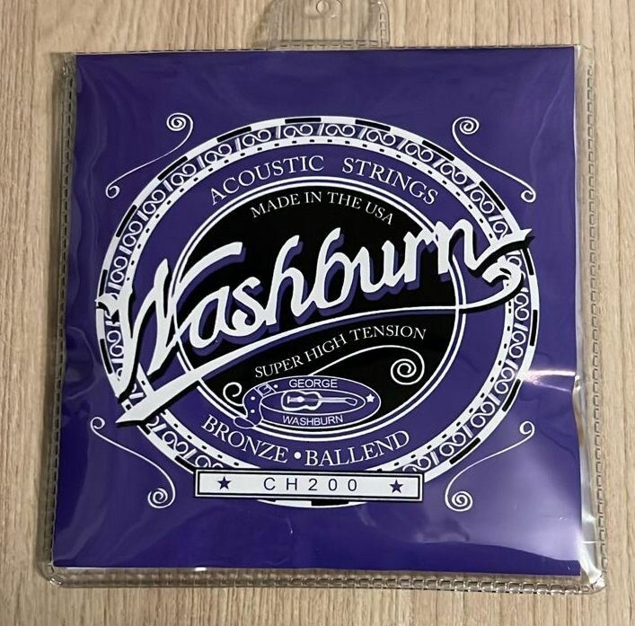 Струны для акустической гитары WASHBURN SUPER HIGH TENSION ACOUSTIC STRINGS CH200 10-47