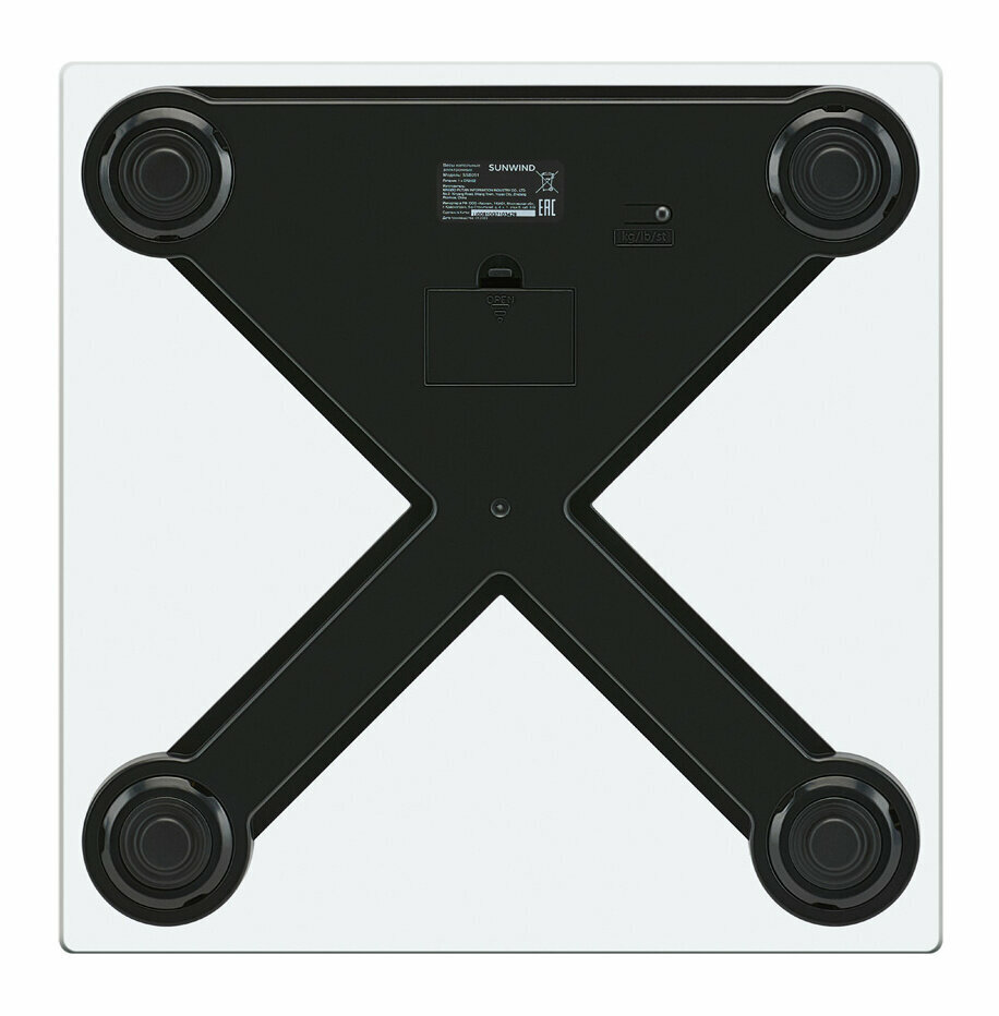 Весы напольные электронные SunWind SSB051 рисунок (макс.180кг) - фотография № 4