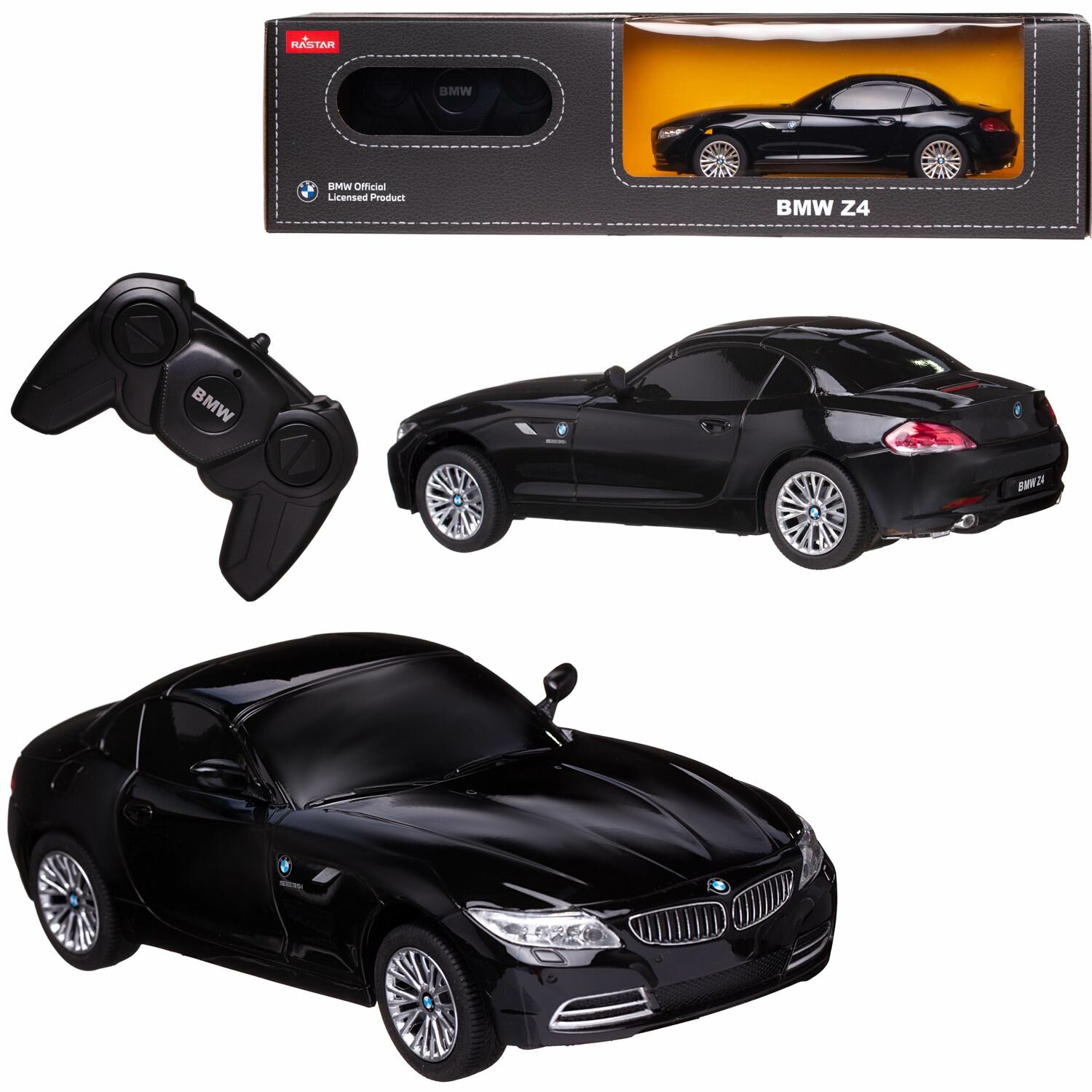 Машина р/у 1:24 BMW Z4 цвет черный, 2,4G, 18.0*8.5*5.5 см