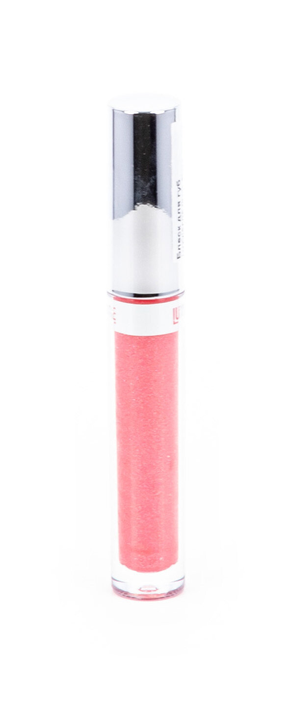LuxVisage / ЛюксВизаж Блеск для губ сияющий Glass Shine 17 розовый с перламутром витамин Е увлажняющий 3г / плампер для увеличения губ / тинт