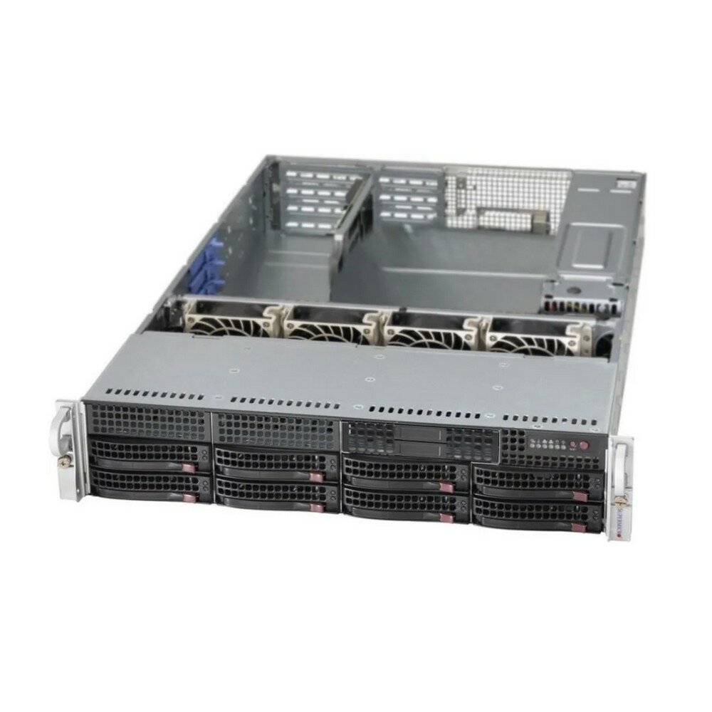 Платформа SuperMicro SYS-620P-TR (2U, LGA-4189, C621A, 18xDDR4, 8x 3.5" HDD, 2x1200W) (SYS-620P-TR)