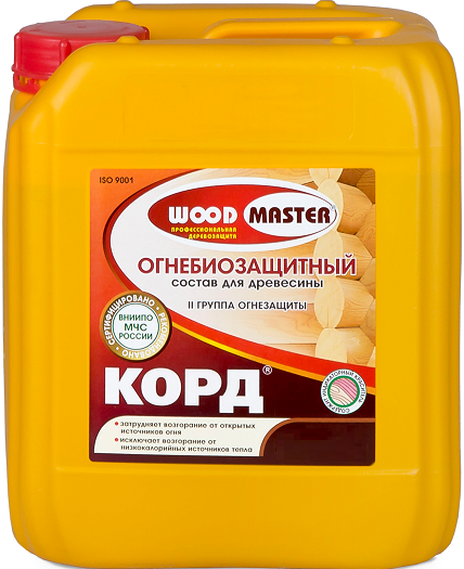 Woodmaster / Вудмастер Корд состав огнебиозащитный II группа 10кг