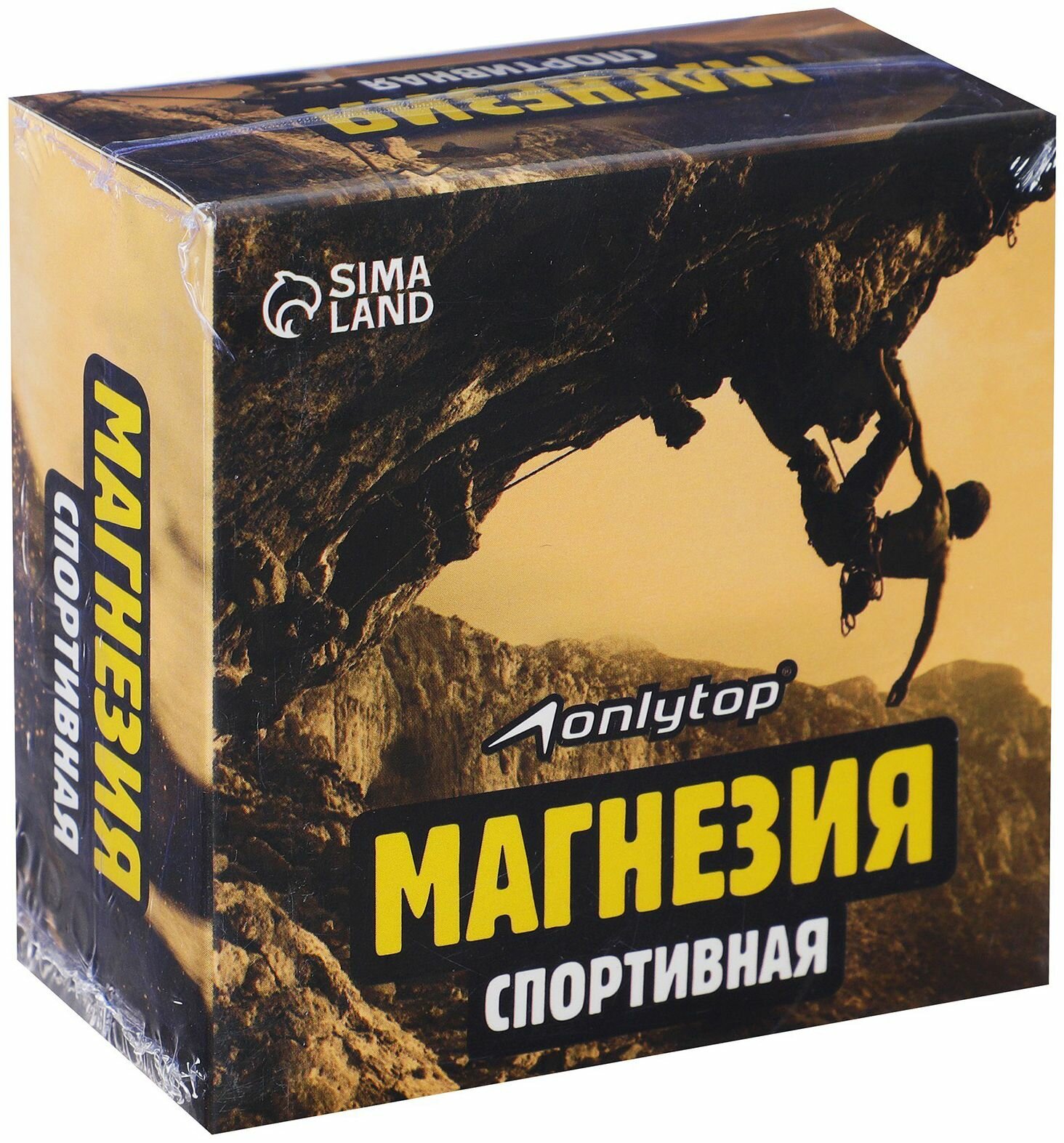 Магнезия спортивная "Скалолазы" в коробке, для занятий на турнике и брусьях