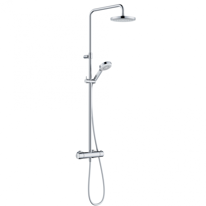 Душевая система с термостатом Kludi DIVE DUAL SHOWER SYSTEM 680790500 хром