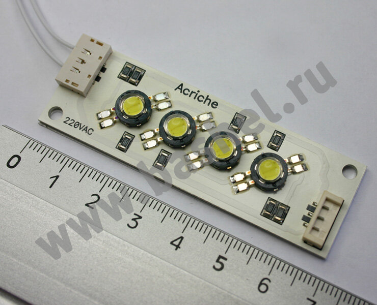 LED modul PCB-AN2223-220V/ 8W, 110°, WW (прямого подключения), Модуль светодиодный